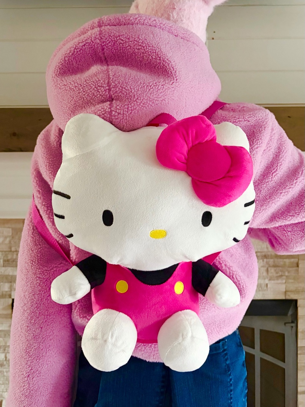 Hello Kitty - Plush Backpack Kawaii Y2K Cute Stuffed Animal Character Bag 🎀